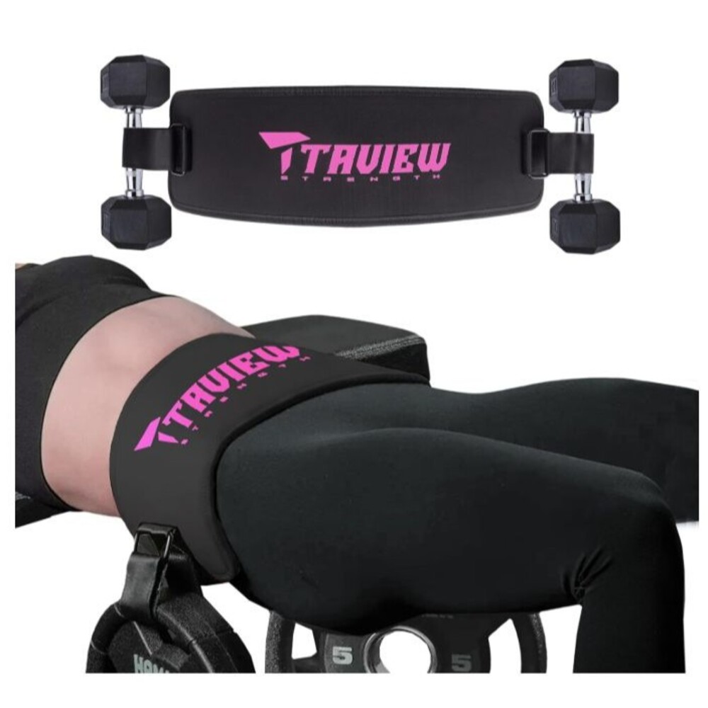 Hip Thrust Belt Pad for Dumbbells Kettlebells | Glute Bridge Belt | Gym Booty Be